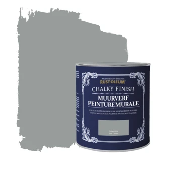 Rust-Oleum Muurverf Chalky Finish Urban Grijs 1 Liter 3 Rust-Oleum Muurverf Chalky Finish Urban Grijs 1 Liter