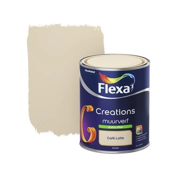Flexa Creations Muurverf Cafe Latte Extra Mat 1 Liter 3 Flexa Creations Muurverf Cafe Latte Extra Mat 1 Liter