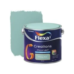 Flexa Creations Muurverf Vintage Blue Zijdemat 2,5 Liter