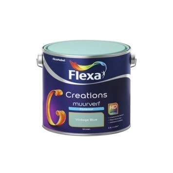 Flexa Creations Muurverf Vintage Blue Zijdemat 2,5 Liter 4 Flexa Creations Muurverf Vintage Blue Zijdemat 2,5 Liter - Afbeelding 2