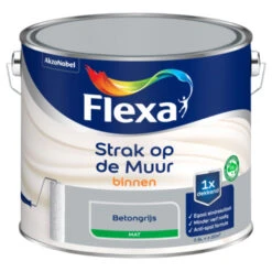 Flexa Strak Op De Muur Beton Mat 2,5 Liter -Muurverf Voor Thuis 123 3241