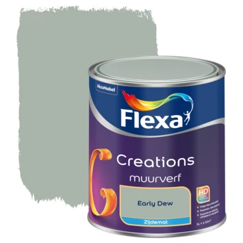 Flexa Creations Muurverf Early Dew Zijdemat 1 Liter 3 Flexa Creations Muurverf Early Dew Zijdemat 1 Liter