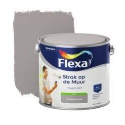 Flexa Strak Op De Muur Heidetaupe Mat 2,5 Liter