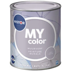 Histor My Color Muurverf Extra Mat Ash Grove 1 Liter -Muurverf Voor Thuis 123 3438