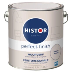 Histor Perfect Finish Muurverf Mat Dreamy Sonnet 2,5 Liter -Muurverf Voor Thuis 123 3443