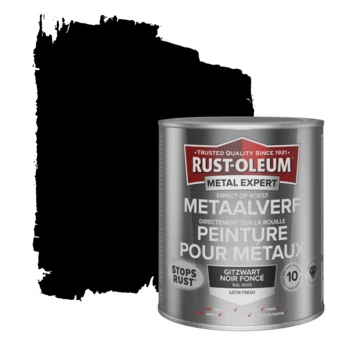 Rust-oleum Metaalverf Satin 750ML RAL9005 3 Rust-oleum Metaalverf Satin 750ML RAL9005
