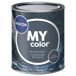 Histor My Color Muurverf Extra Mat Wing Commander 1 Liter -Muurverf Voor Thuis 123 3502