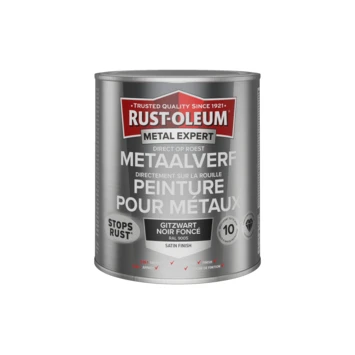 Rust-oleum Metaalverf Satin 750ML RAL9005 5 Rust-oleum Metaalverf Satin 750ML RAL9005 - Afbeelding 3