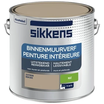 Sikkens Muurverf Zachtbruin 2,5L 4 Sikkens Muurverf Zachtbruin 2,5L - Afbeelding 2