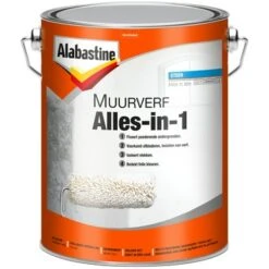 Alabastine Muurverf Alles-in-1 Wit Mat 5 Liter