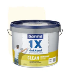 GAMMA Muurverf 1x Dekkend Clean RAL 9010 Gebroken Wit 10 Liter 12 GAMMA Muurverf 1x Dekkend Clean RAL 9010 Gebroken Wit 10 Liter -Muurverf Voor Thuis 123 3553