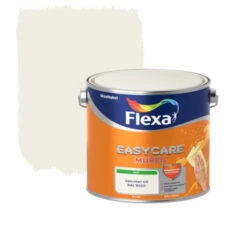 Flexa EasyCare Muurverf Gebroken Wit RAL 9010 Mat 2,5 Liter