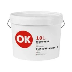 OK Muurverf Wit 10 Liter -Muurverf Voor Thuis 123 3605