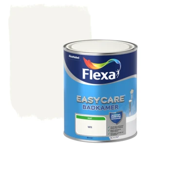Flexa EasyCare Muurverf Badkamer Wit Mat 1 Liter 3 Flexa EasyCare Muurverf Badkamer Wit Mat 1 Liter