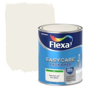 Flexa EasyCare Muurverf Badkamer Gebroken Wit Mat 1 Liter 3 Flexa EasyCare Muurverf Badkamer Gebroken Wit Mat 1 Liter