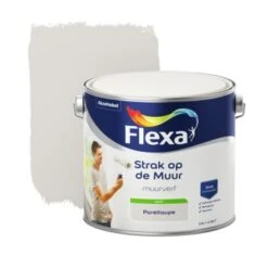 Flexa Strak Op De Muur Pareltaupe Mat 2,5 Liter