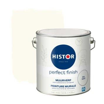Histor Perfect Finish Muurverf Mat Ral 9003 2,5 Liter 3 Histor Perfect Finish Muurverf Mat Ral 9003 2,5 Liter