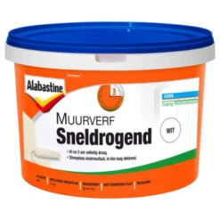 Alabastine Muurverf Sneldroogend 5l Wit