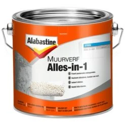 Alabastine Muurverf Alles-in-1 Wit Mat 2,5 Liter