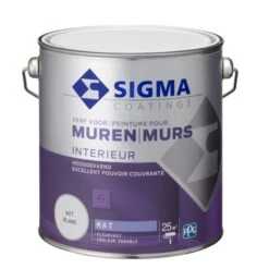 Sigma Hoogdekkende Muurverf Wit 2,5 Liter 7 Sigma Hoogdekkende Muurverf Wit 2,5 Liter -Muurverf Voor Thuis 123 3714