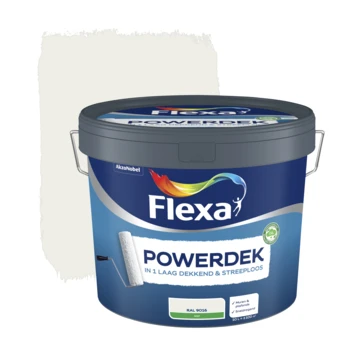 Flexa Powerdek Latex RAL9016 Verkeerswit Mat 10 Liter 6 Flexa Powerdek Latex RAL9016 Verkeerswit Mat 10 Liter - Afbeelding 4