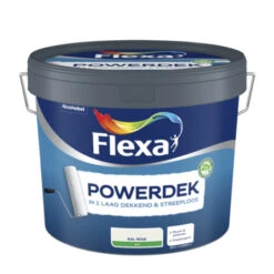 Flexa Powerdek Latex RAL9016 Verkeerswit Mat 10 Liter 11 Flexa Powerdek Latex RAL9016 Verkeerswit Mat 10 Liter -Muurverf Voor Thuis 123 3764