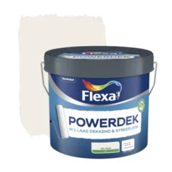 Flexa Powerdek Latex RAL 9010 Gebroken Wit Mat 2,5 Liter