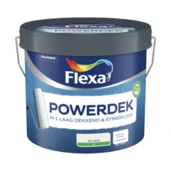 Flexa Powerdek Latex RAL 9010 Gebroken Wit Mat 2,5 Liter -Muurverf Voor Thuis 123 3776