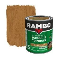 Rambo Pantserbeits Schuur & Tuinhuis Transparant Licht Eiken Zijdeglans 750 Ml
