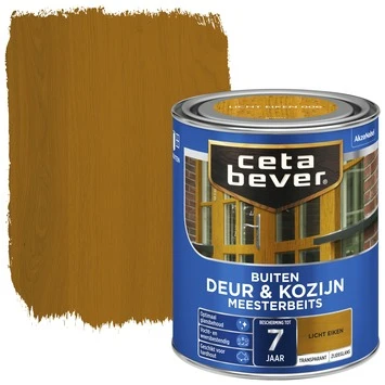 CetaBever Meesterbeits Deur & Kozijn Transparant Zijdeglans Licht Eiken 750 Ml 4 CetaBever Meesterbeits Deur & Kozijn Transparant Zijdeglans Licht Eiken 750 Ml - Afbeelding 2