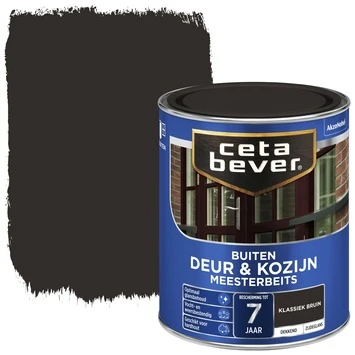 CetaBever Meesterbeits Deur & Kozijn Dekkend Zijdeglans Klassiek Bruin 750 Ml 4 CetaBever Meesterbeits Deur & Kozijn Dekkend Zijdeglans Klassiek Bruin 750 Ml - Afbeelding 2