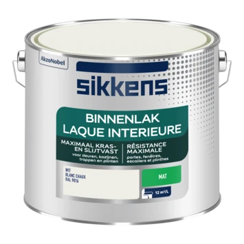 Sikkens Binnenlak RAL 9016 Mat 2,5 Liter 4 Sikkens Binnenlak RAL 9016 Mat 2,5 Liter - Afbeelding 2