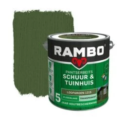Rambo Pantserbeits Schuur & Tuinhuis Transparant Loofgroen Zijdeglans 2,5 Liter