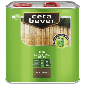 CetaBever Schuttingbeits Lichtbruin 2,5 L 4 CetaBever Schuttingbeits Lichtbruin 2,5 L - Afbeelding 2
