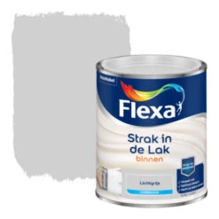 Flexa Strak In De Lak Voor Binnen Lichtgrijs Zijdeglans 750 Ml