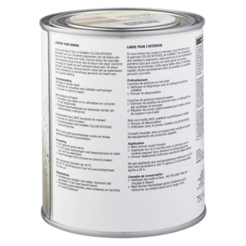 GAMMA Color Intense Binnenlak Hoogglans 750 Ml RAL 9001 4 GAMMA Color Intense Binnenlak Hoogglans 750 Ml RAL 9001 - Afbeelding 2