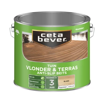 CetaBever Vlonder & Terras Anti-slip Beits Kleurloos 2,5 L 4 CetaBever Vlonder & Terras Anti-slip Beits Kleurloos 2,5 L - Afbeelding 2