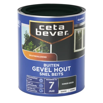 CetaBever Snelbeits Gevel & Kozijn Dekkend Donkergroen Zijdemat 750 Ml 3 CetaBever Snelbeits Gevel & Kozijn Dekkend Donkergroen Zijdemat 750 Ml