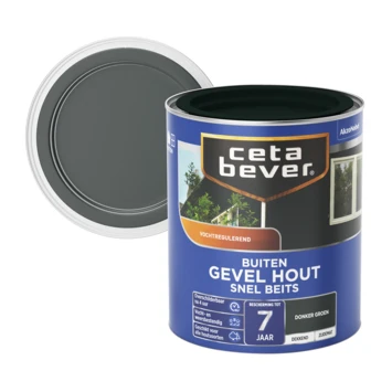 CetaBever Snelbeits Gevel & Kozijn Dekkend Donkergroen Zijdemat 750 Ml 4 CetaBever Snelbeits Gevel & Kozijn Dekkend Donkergroen Zijdemat 750 Ml - Afbeelding 2