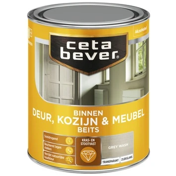 CetaBever Deur, Kozijn & Meubelbeits Transparant Grey Wash Zijdeglans 750 Ml 4 CetaBever Deur, Kozijn & Meubelbeits Transparant Grey Wash Zijdeglans 750 Ml - Afbeelding 2