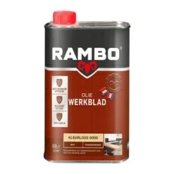 Rambo Werkblad Olie Transparant Mat Kleurloos 500 Ml -Muurverf Voor Thuis 123 4013