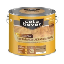 CetaBever Vloer- & Parketlak Natuurlijk Effect Blank 2,5 L -Muurverf Voor Thuis 123 4015