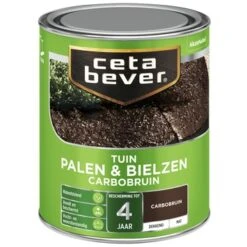 Cetabever Palen & Bielzen Carbobruin 750 Ml -Muurverf Voor Thuis 123 4017