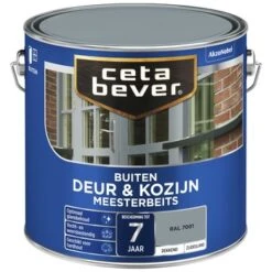 CetaBever Meesterbeits Deur & Kozijn Dekkend Zijdeglans RAL 7001 2,5 L 5 CetaBever Meesterbeits Deur & Kozijn Dekkend Zijdeglans RAL 7001 2,5 L -Muurverf Voor Thuis 123 4138