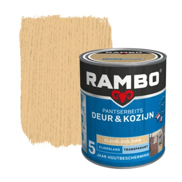 Rambo Pantserbeits Deur & Kozijn Transparant Kleurloos Zijdeglans 750 Ml 3 Rambo Pantserbeits Deur & Kozijn Transparant Kleurloos Zijdeglans 750 Ml