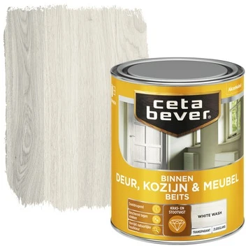 Cetabever Deur, Kozijn & Meubelbeits Transparant White Wash Zijdeglans 750 Ml 3 Cetabever Deur, Kozijn & Meubelbeits Transparant White Wash Zijdeglans 750 Ml