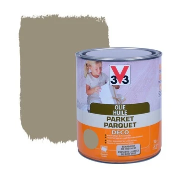 V33 Parketolie Deco Donkergrijs 1 Liter 3 V33 Parketolie Deco Donkergrijs 1 Liter