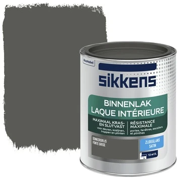 Sikkens Binnenlak Donkergrijs Zijdeglans 750 Ml 3 Sikkens Binnenlak Donkergrijs Zijdeglans 750 Ml