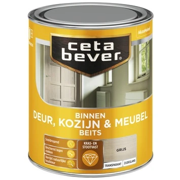 Cetabever Deur, Kozijn & Meubelbeits Transparant Grijs Zijdeglans 750 Ml 4 Cetabever Deur, Kozijn & Meubelbeits Transparant Grijs Zijdeglans 750 Ml - Afbeelding 2