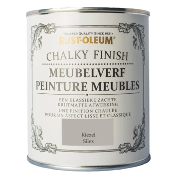 Rust-Oleum Meubelverf Chalky Finish Kiezel 750 Ml 4 Rust-Oleum Meubelverf Chalky Finish Kiezel 750 Ml - Afbeelding 2